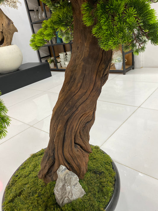 Artificial Tranquil Evergreen Bonsai Tree 130cm