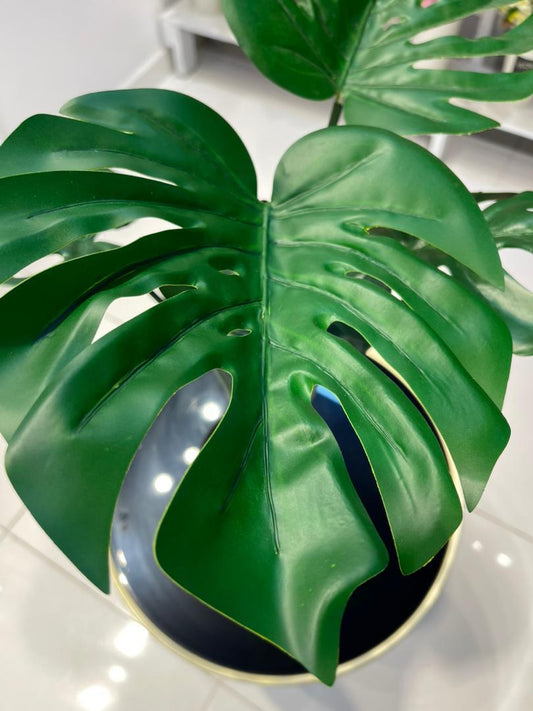 artificial potted Monstera plant
