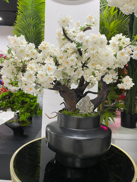 60cm White Cherry Blossom Artificial tree