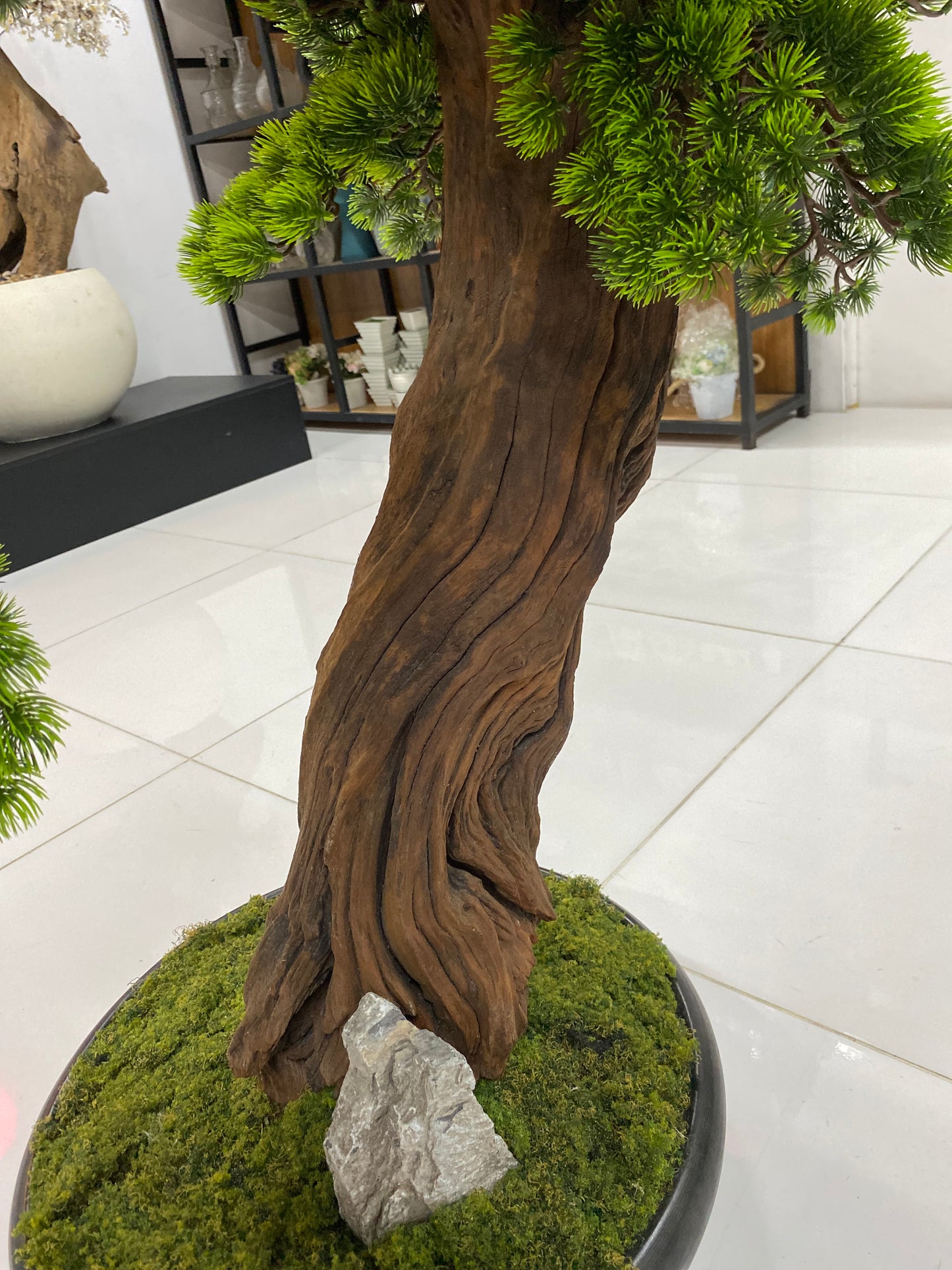 Artificial Tranquil Evergreen Bonsai Tree 130cm