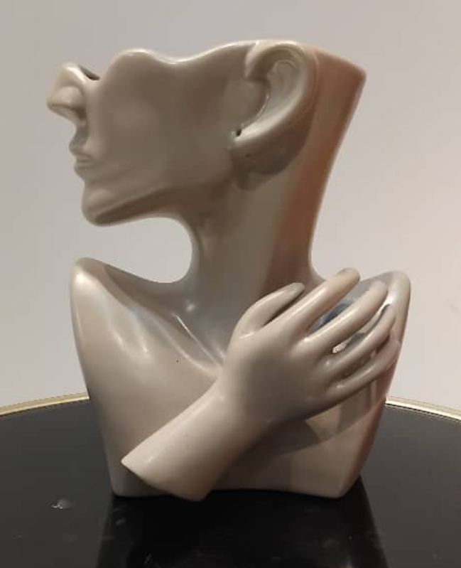 Abstract Female Bust Figurine