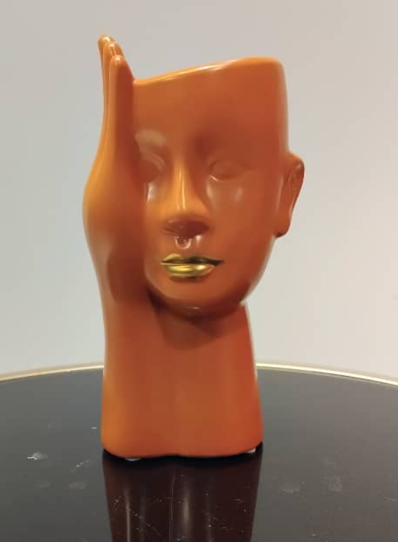 Abstract Face Figurine